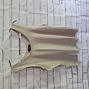 Cream Silky tank